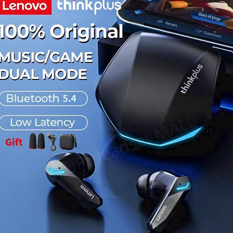 Lenovo thinkplus GM2 Pro TWS Gaming No Delay Headset Bluetooth 54 Wireless Earphone Gaming Noise Can
