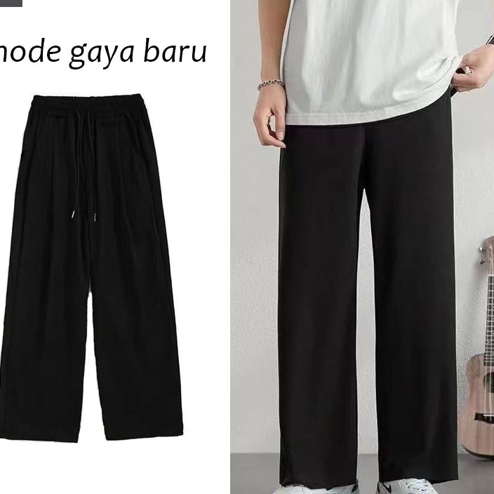 ORIGINAL Celana pria lebar kasual Loose pants Celana panjang pria ala2 korea celana kulot pria jumbo