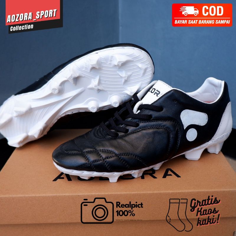 sepatu bola kulit asli berkualitas tinggi kangguru leather AOZORA atwo enak dipakai