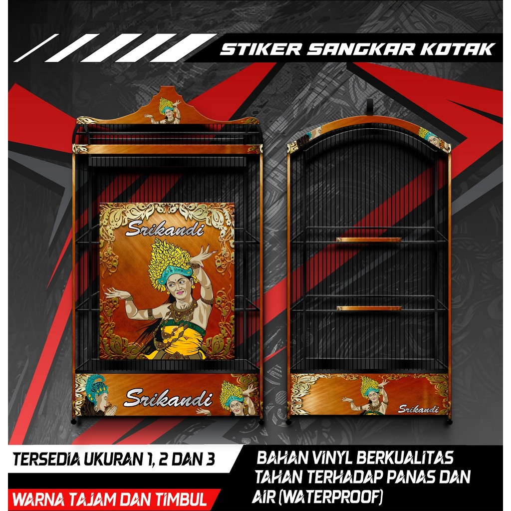 

Stiker Decal Sangkar Burung Kotak, Kosan, Koper, Kenari, Kacer, Cucak Ijo, Desain Srikandi, ANTI AIR