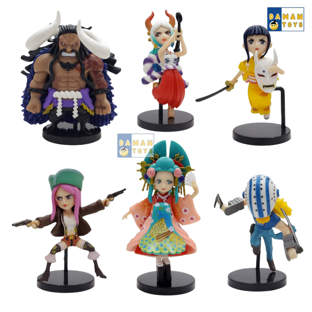 One Piece Action Figure Wcf Yamato Kaido Kiku Komurasaki Bonnie Killer Pajangan Koleksi