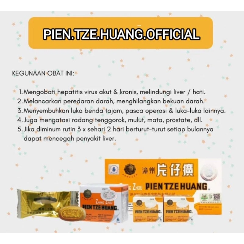 OBAT PASCA OPERASI PIEN TZE HUANG ASLI ORIGINAL HERBAL CHINA