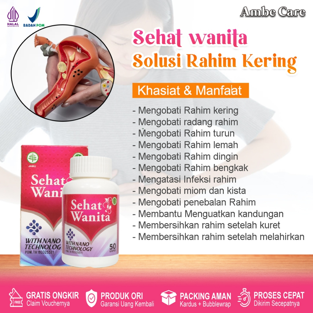 Obat herbal sehat wanita solusi Rahim Kering ,penyubur rahim  radang rahim, Infeksi Rahim Bengkak,ra