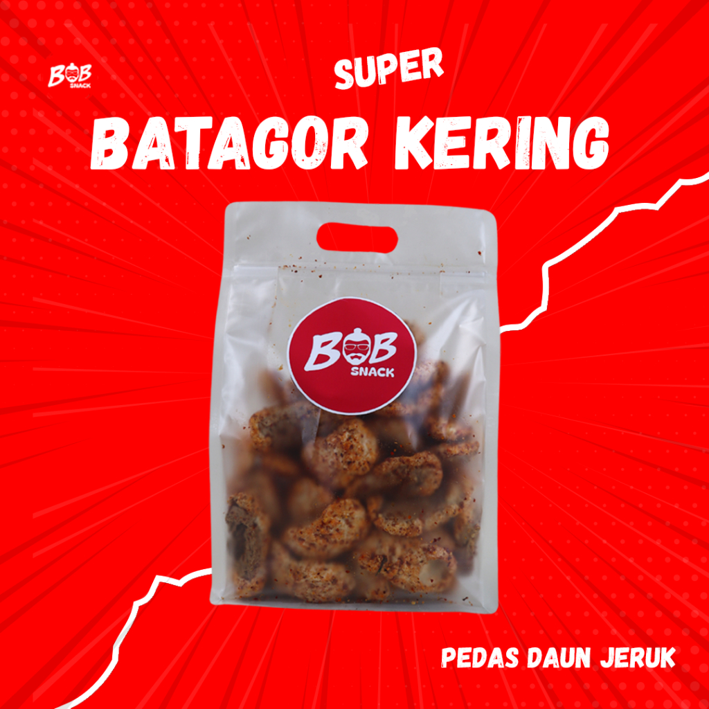

Batagor Bob Snack [150 gram] | Batagor Kering Pedas Daun Jeruk | Batagor Kering | Batagor Bandung