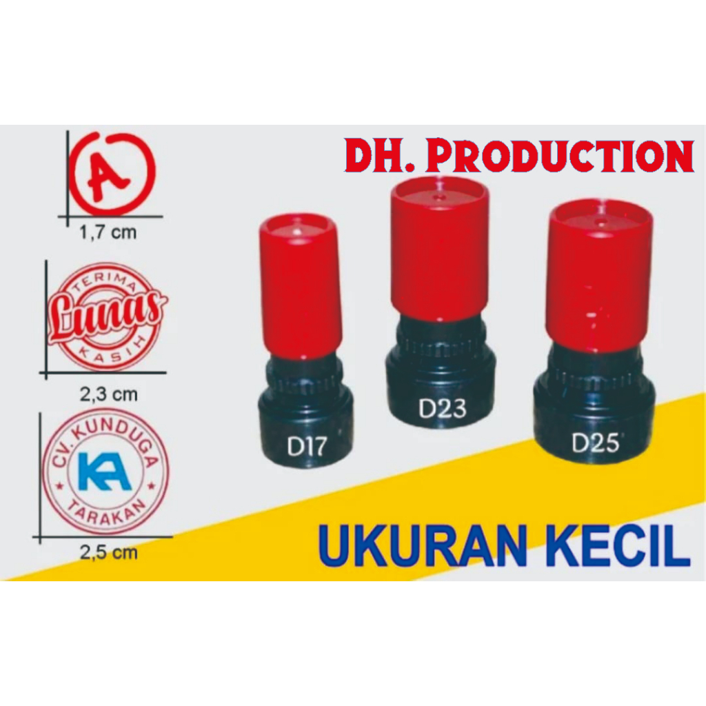 

Stempel Flash/ Otomatis 1 Warna Bulat Ukuran Kecil | Stempel Murah tidak Murahan
