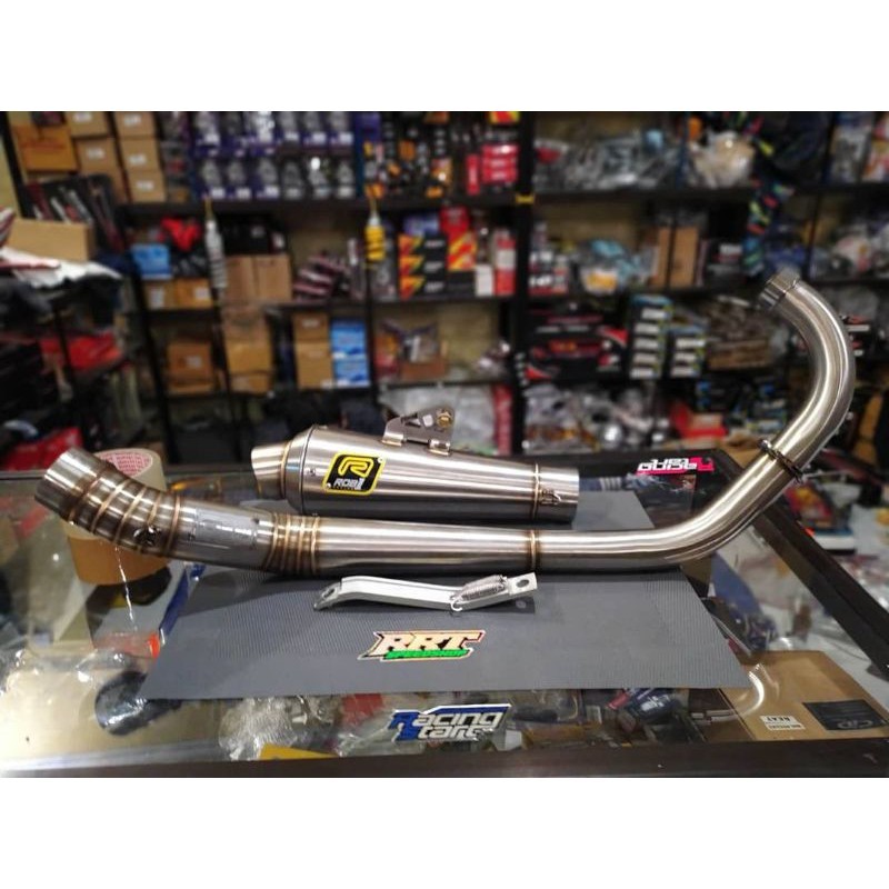 KNALPOT ROB1 RACING SATRIA F FU 200cc EX SAMPING EX LURUS