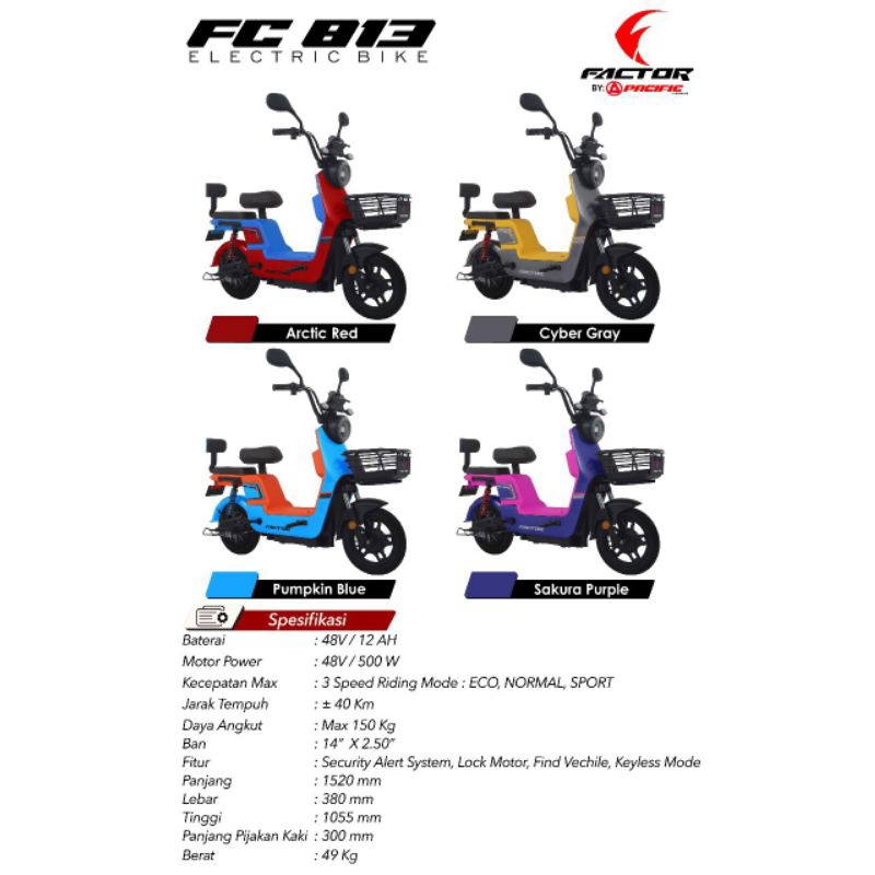 Sepeda Listrik FACTOR FC 813 E bike