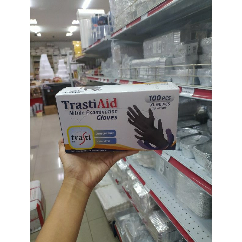 Gloves Nitrile Black / Sarung tangan hitam