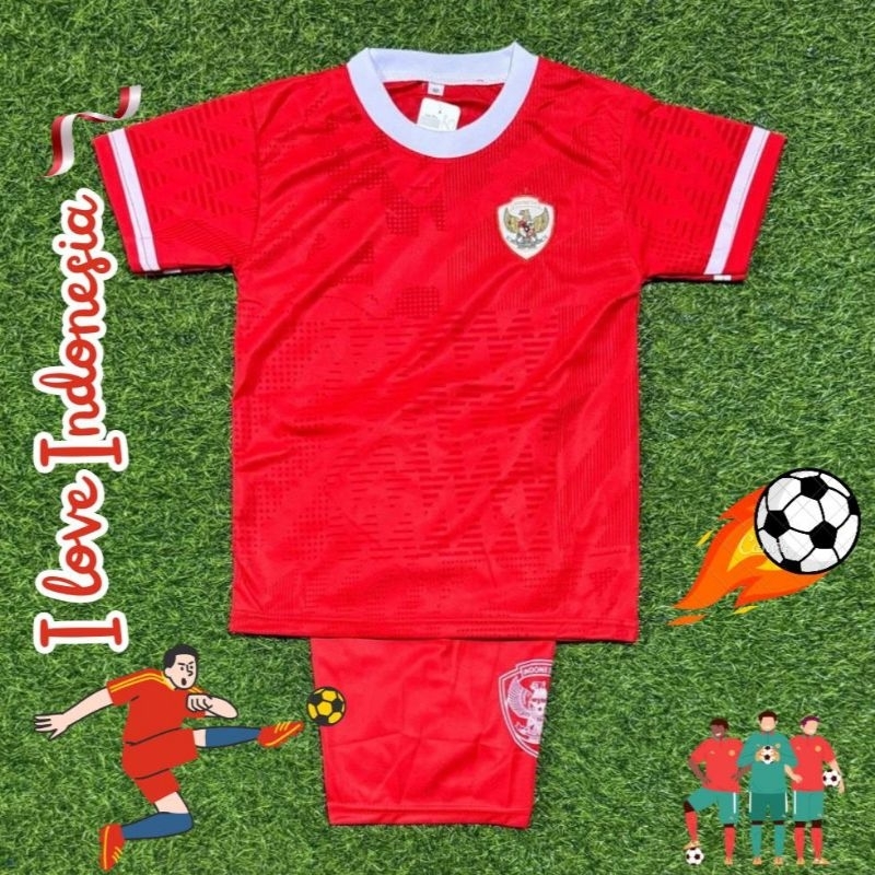 JERSEY TIMNAS INDONESIA/BAJU BOLA TIMNAS INDONESIA/BAJO BOLA ANAK TIMNAS I NDONESIA/BAJU BOLA ANAK L