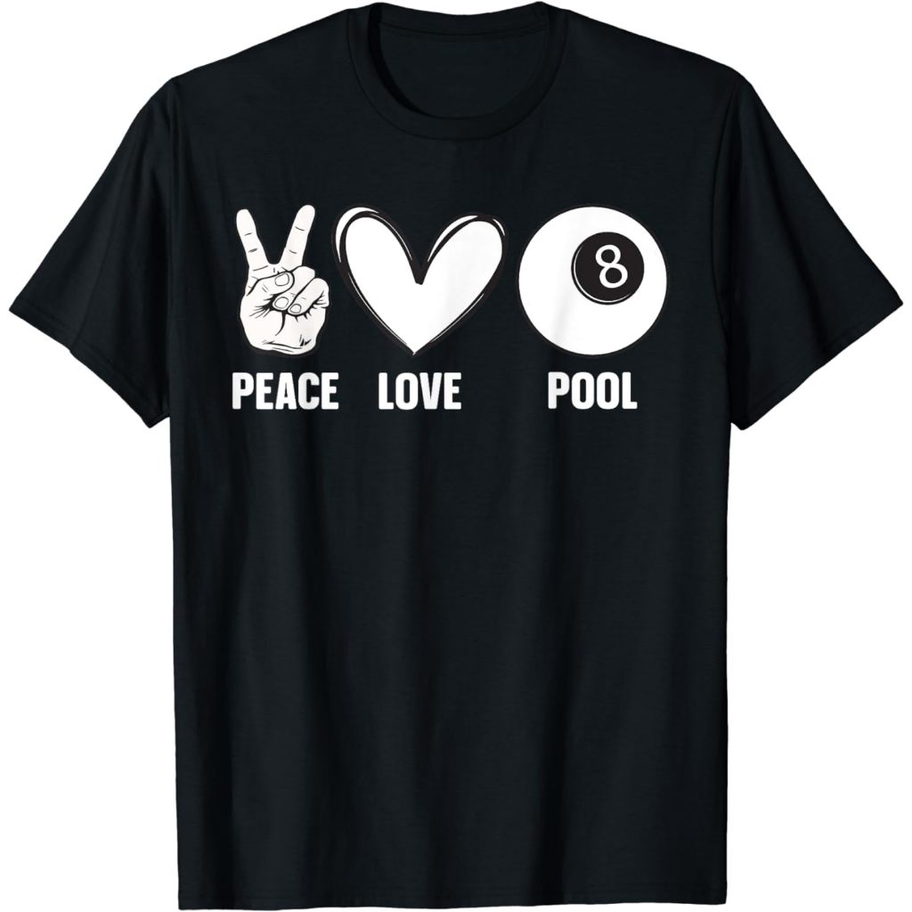 Baju Kaos Dewasa Cool Pool Design For Men Women Billiards 8 Ball Pool Player Pakaian Fashion Atasan 