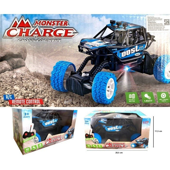 Mobil Remote Control Off Road Mainan Mobil RC Monster Charger
