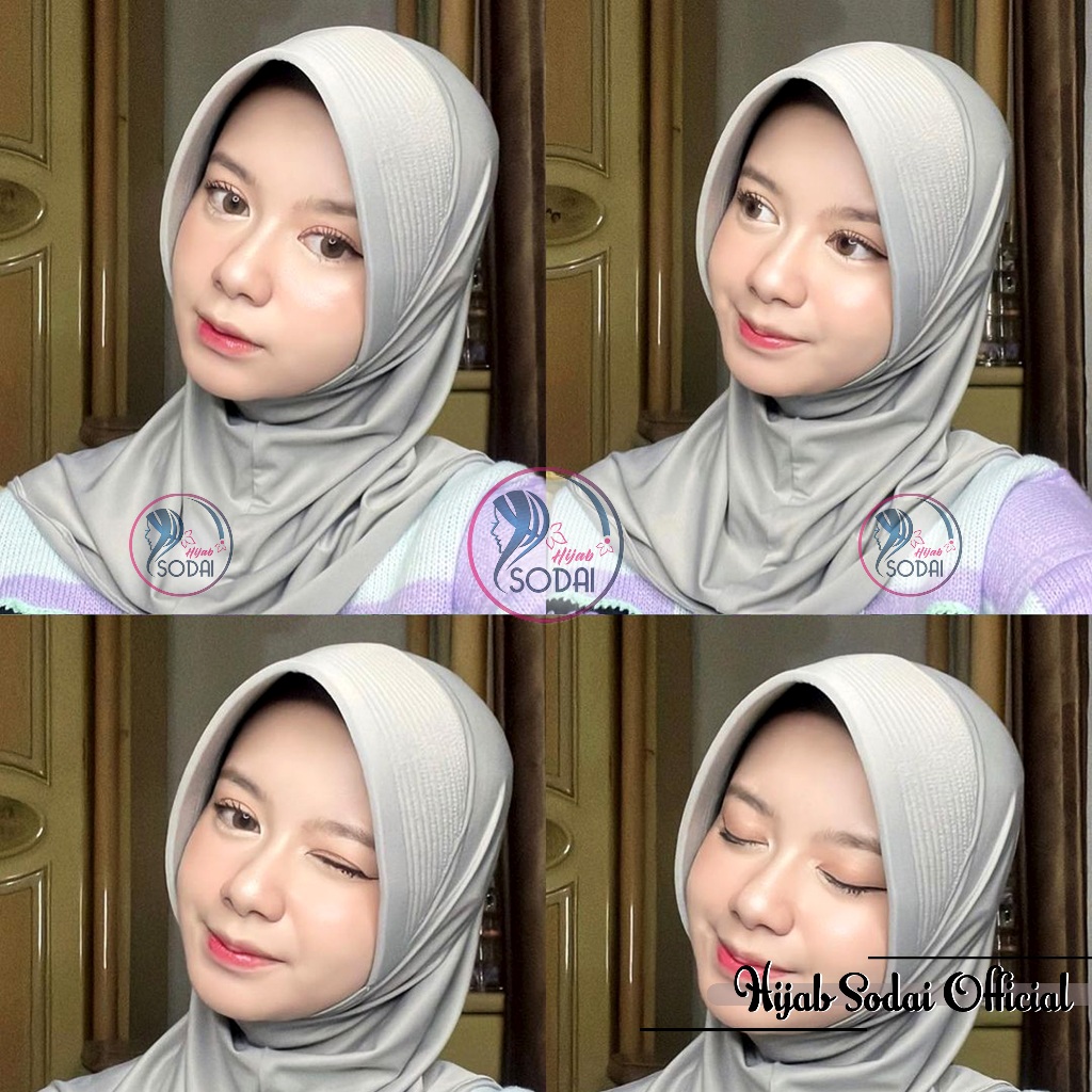 Hijab Bergo Sport Pet Tebal Besar Jersey