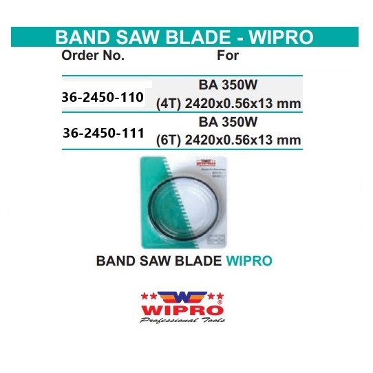 WIPRO MATA GERGAJI BANDSAW JDD350 MATA BANDSAW 14 INCH 2420MM