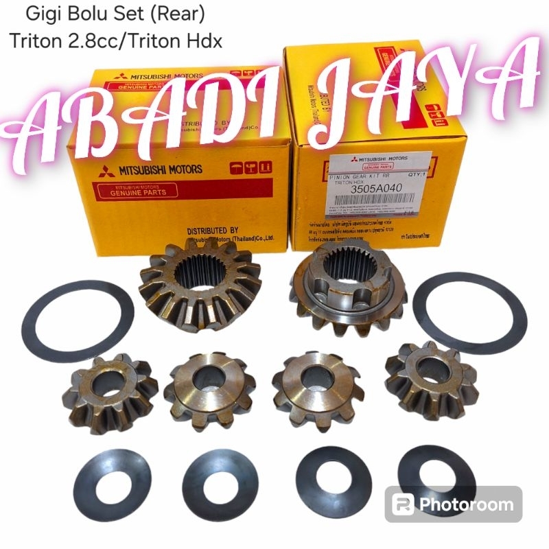GIGI BOLU SET GIGI SATELIT PINION GARDAN BELAKANG MITSUBISHI TRITON HDX 2800CC ORIGINAL
