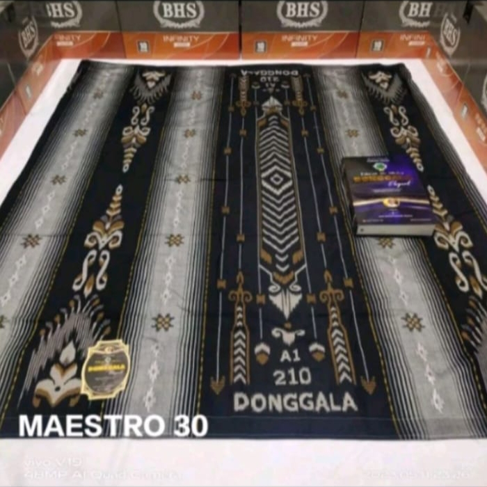 Sarung Donggala songket original rayon motif BHS