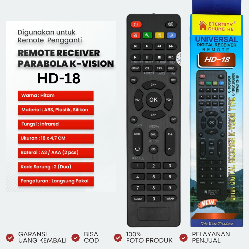remote kvision receiver multi hd18 Bromo C2000 New K1100 K1200 K2000 C1000 / Topas TS-39 Multi