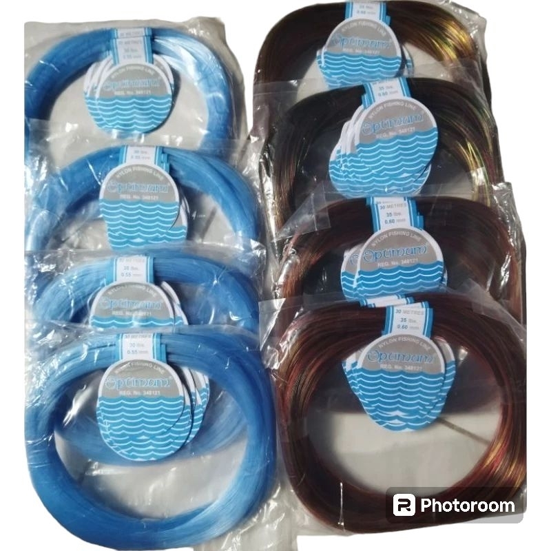 Senar pancing optimum biru dan mambo