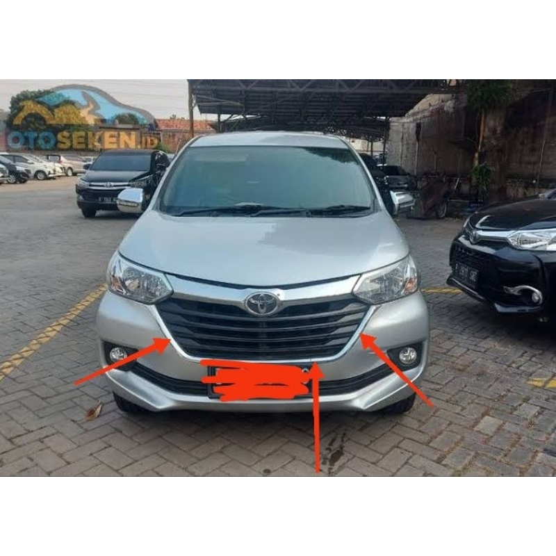 list Chrome Grill Bumper Depan Grand Avanza Xenia 2016-2018 Original