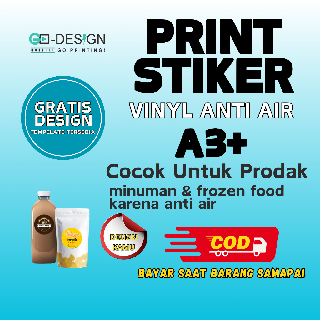 

STIKER LABEL KEMASAN MINIM ORDER 10LEMBAR, LABEL MAKANAN A3 VYNIL CUTING MURAH