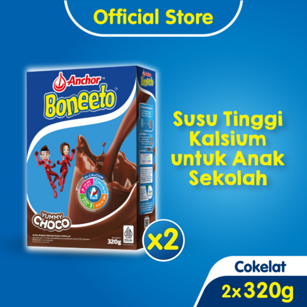 

Boneeto Susu Bubuk Yummy Choco 320gr x 2 pcs