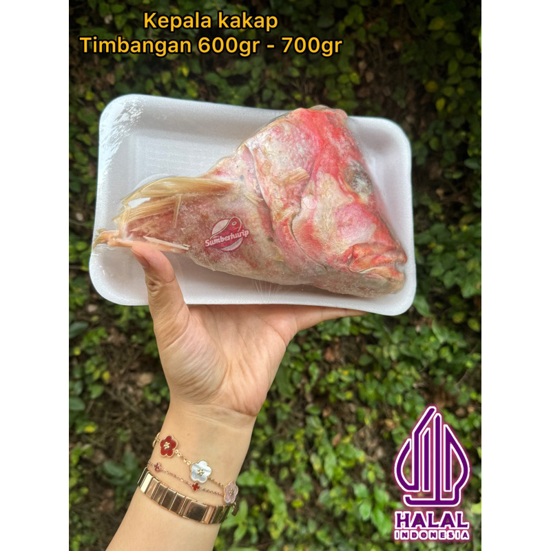 

kepala kakap utuh 1pcs 600gr - 700gr