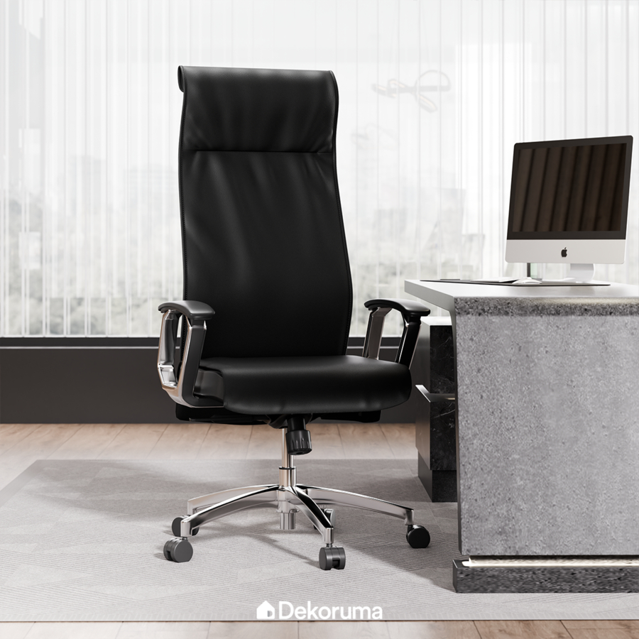 Dekoruma MILTON Kursi Kantor Manager Ergonomis / Kursi Kerja Mesh Empuk Nyaman / Office Chair / Kurs