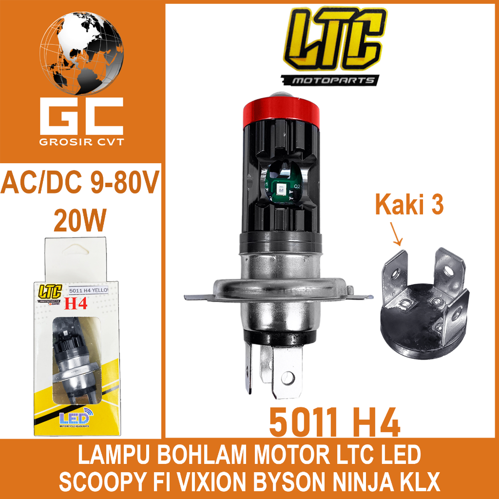 OSRAM Bohlam lampu LED Motor Scoopy Fi Vixion Byson Ninja KLX Kaki 3 LTC 5011