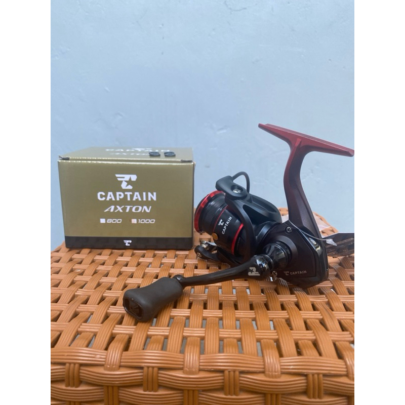 Reel Spinning Captai Axton 1000 2000 3000 4000 6000 Power Handle Hitam List Merah