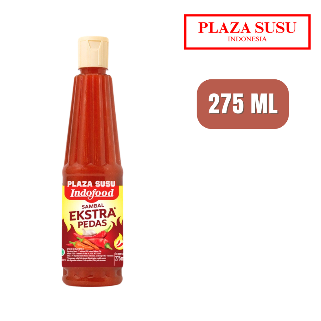 

SAMBAL INDOFOOD RASA EXTRA PEDAS 275 ML BOTOL SAUS SAMBAL INDOFOOD SAOS CABAI