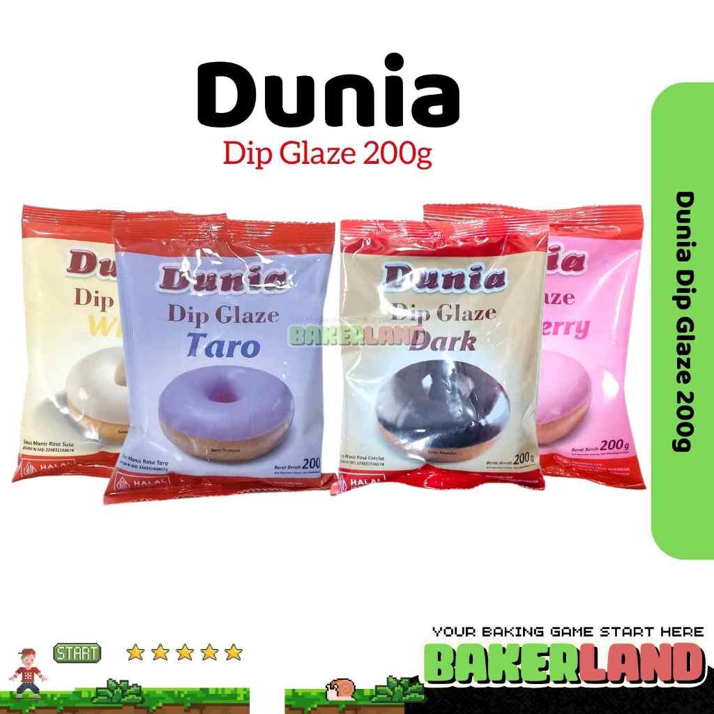 

Dunia Dip Glaze 200g / Saus Manis Dunia Dip Glaze / Dunia Dip Glaze Saus Manis 200gr / Toping Donat / Saus Donat / Selai Donat