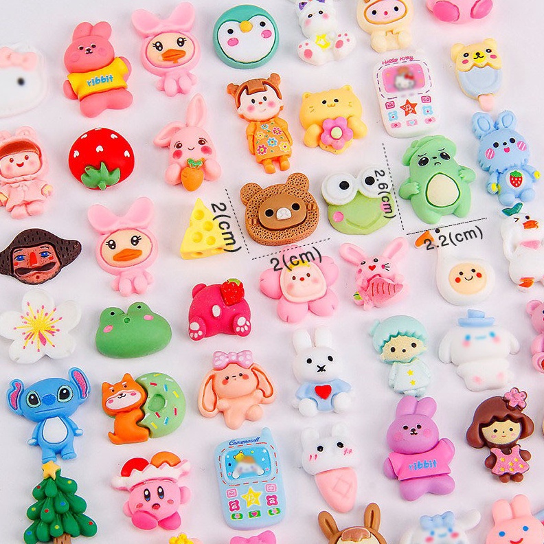 ART V6I5 1 Paket Resin Clay Cute Mix 5pc