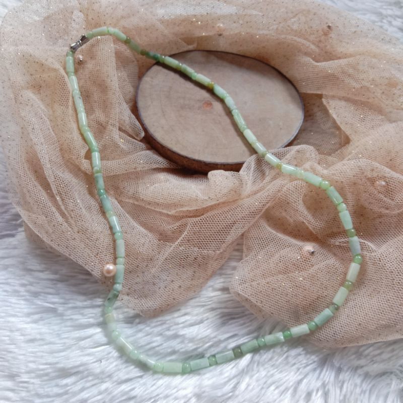 Kalung Batu Giok Birma Natural