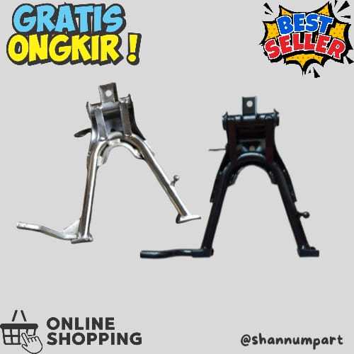 JAGRAK STANDAR TENGAH MOTOR ASTREA GRAND HITAM DAN CROM