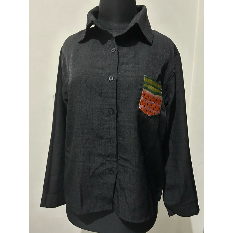 (PRELOVED) kemeja hitam