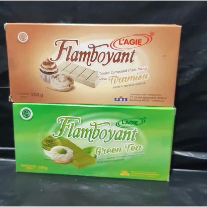 

Flamboyant Coklat Blok Rasa Tiramisu & Green Tea 250gr