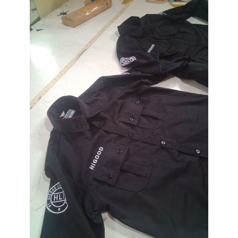 workshirt tactical custom bordir