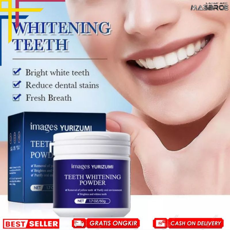 Yurizumi Teeth Whitening Powder Pemutih Gigi Kuning Asli Permanen Original
