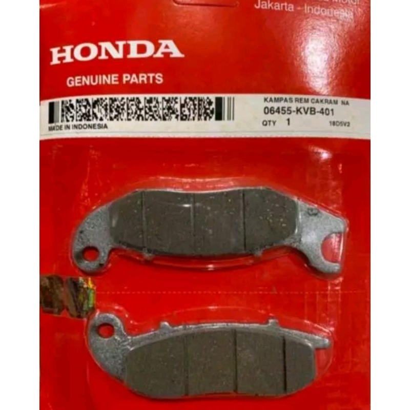 06455-KVB-401 KAMPAS REM DEPAN DEPAN  CRF 150 PCX ABS VARIO LAMA PISTON 2 ASLI 06455KVB401