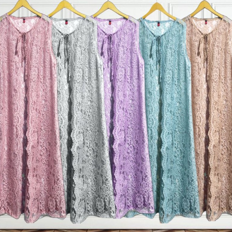 ART W37O Outer brokat cardigan brokat outer kondangan long vest outer jumbo luaran gamis muslimah