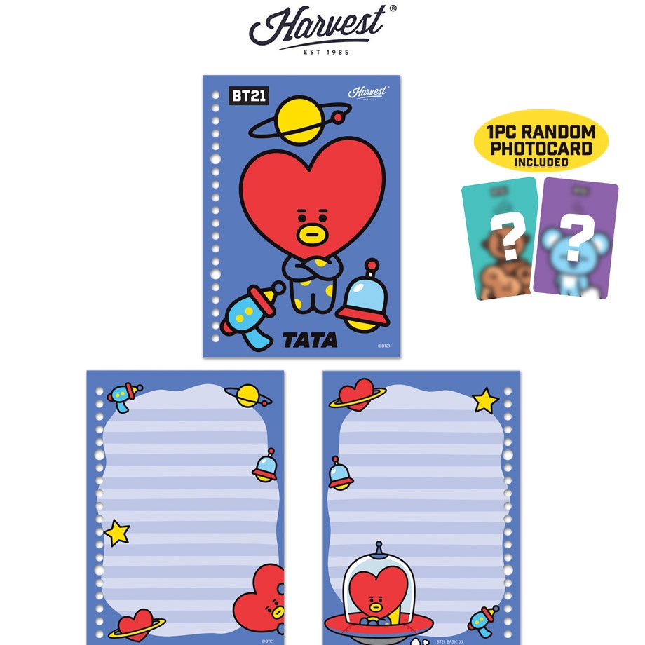 

Sekarang Murah Harvest BT21 Kertas Binder Loose Leaf TATA