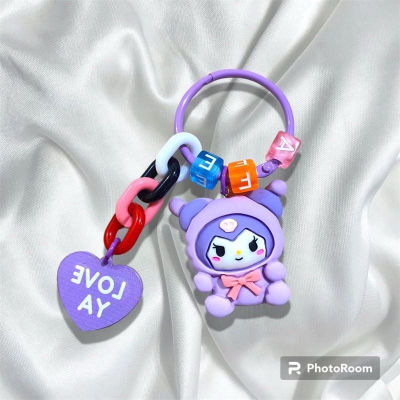 GANTUNGAN KUROMI CUTE BRACELET KUROMI MEOW LOVE YAA