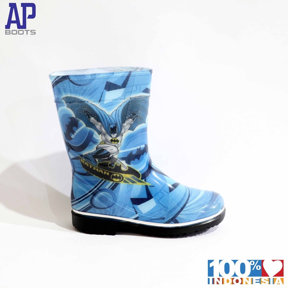 ART N6Z6 AP BATMAN DOUBLE TROUBLE 1518  SEPATU BOOTS KARET ANAK  AP BOOTS