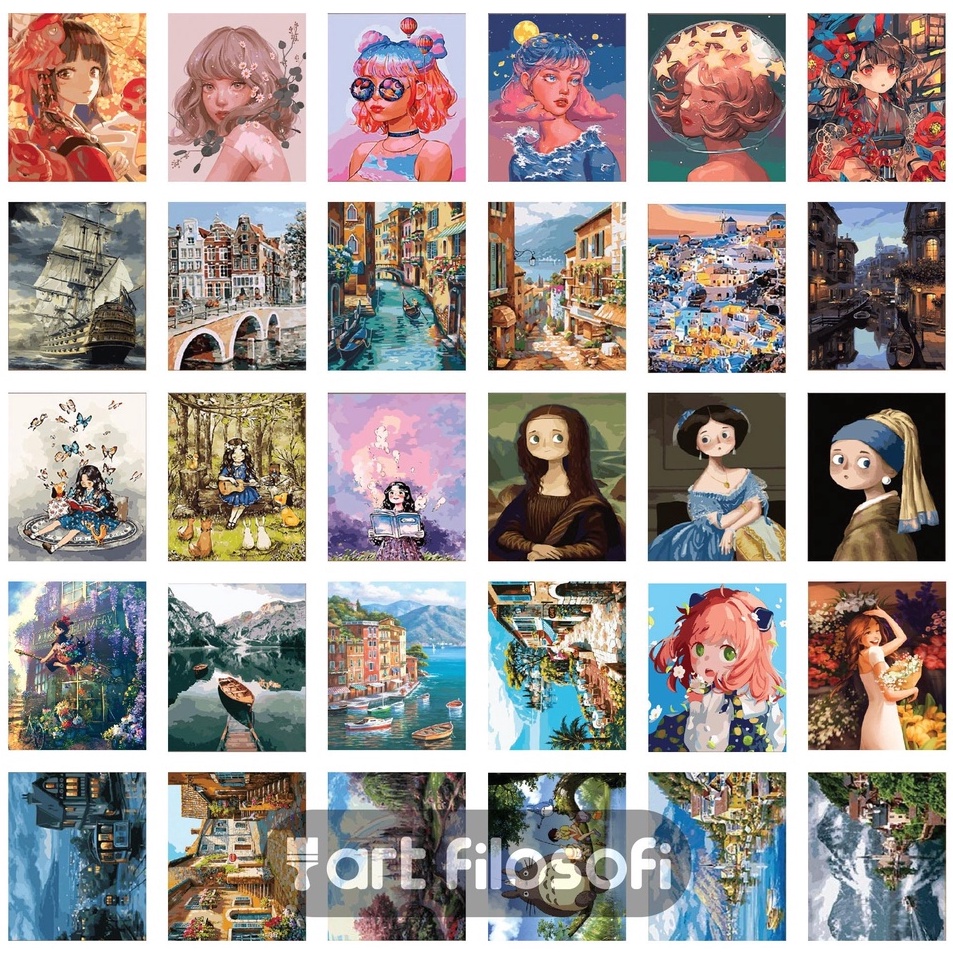 

Super Ekonomis Paint By Number 4x5cm DIY Kit