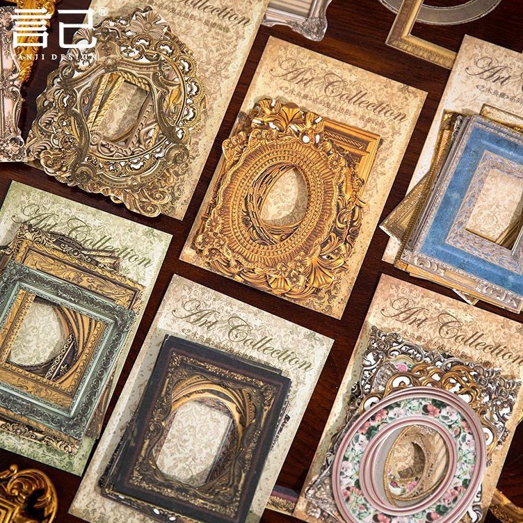 

Murah Populer LP 3 PCs Frame Old Vintage Greek Retro Paper Deco DIY Craft
