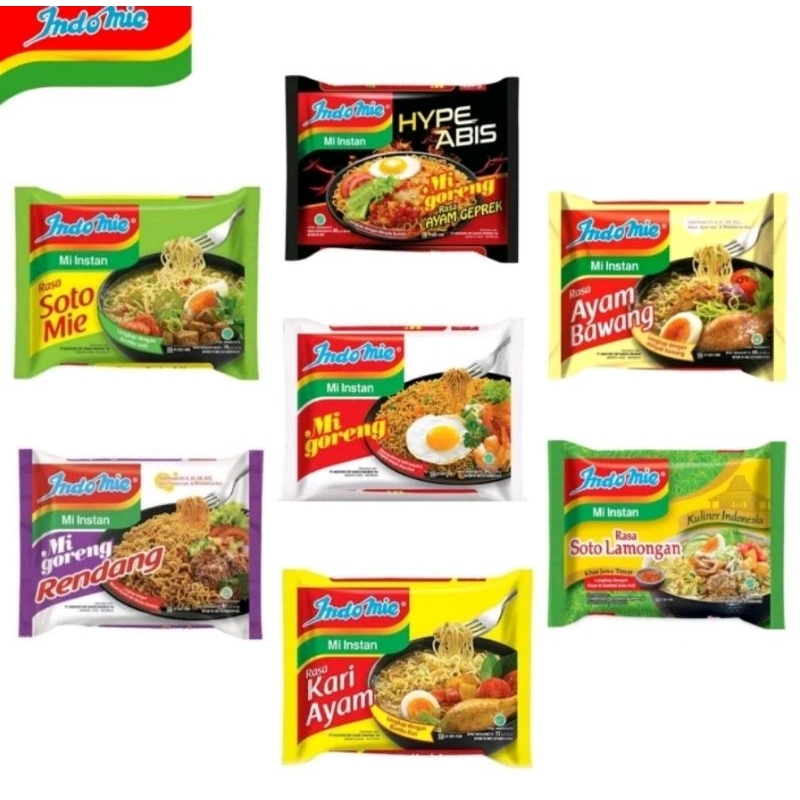 

INDOMIE Mie Instan Goreng & Kuah All Varian Per Pcs