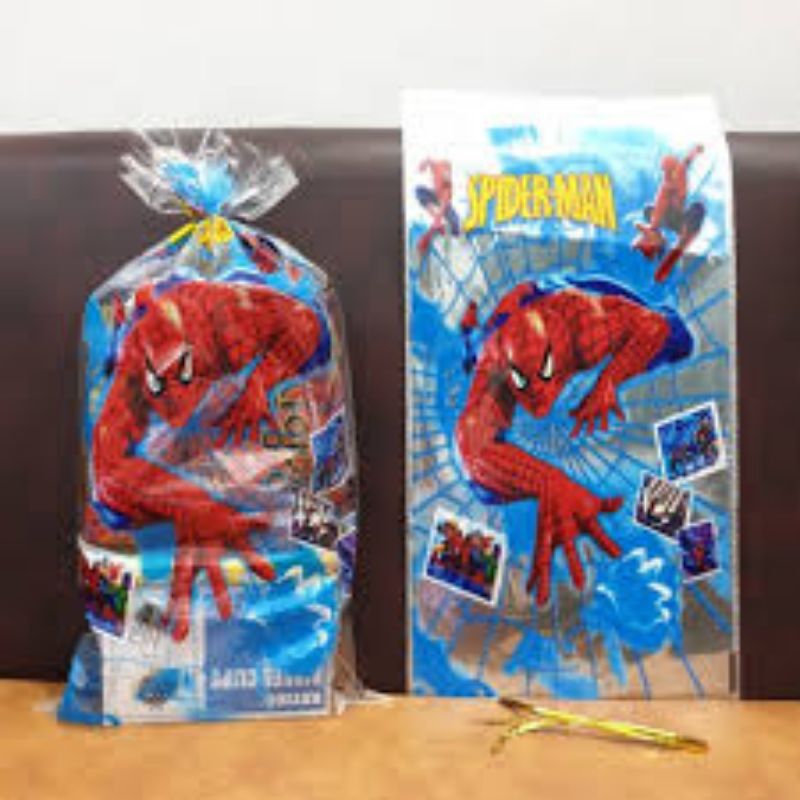 

Plastik Snack Ulang Tahun / Plastik Kado / Plastik Souvernir Spiderman