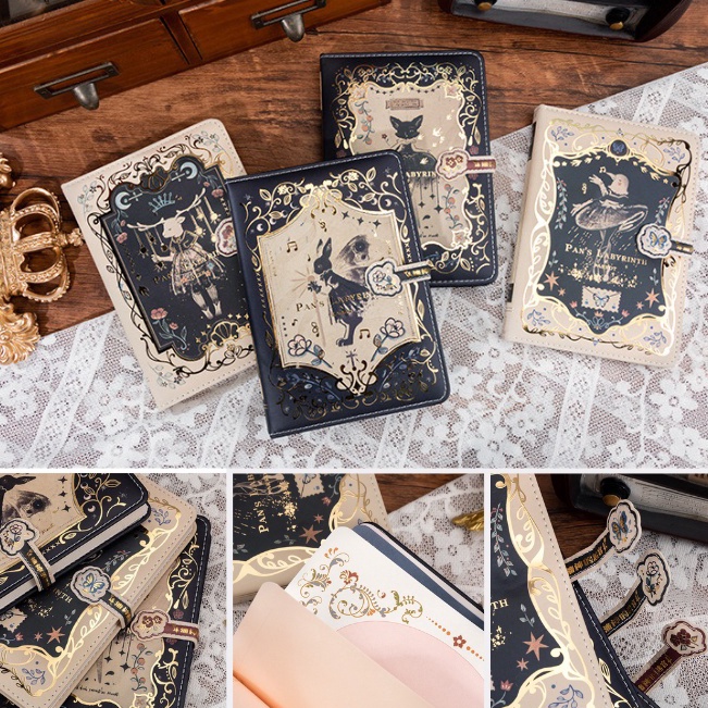 

Serba Update Magnetic Notebook Diary Pans Labyrinth Buku Diary PU Leather Buku Catatan 881