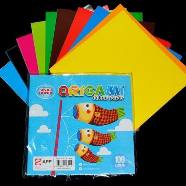 

Obral Murah Kertas Origami Lipat Polos Sidu Uk 16 x 16 Isi 1 Lb