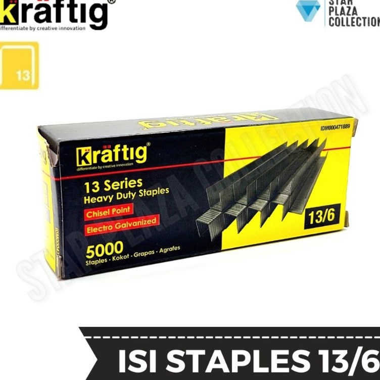 

Lebih Laris Isi Staples Manual Staples Tembak Guntacker Merek KRAFTIG Uk 136mm 6mm Original untuk Pengerjaan Jok Motor Jok Mobil Sofa Funiture Kayu