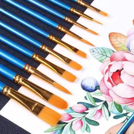 

Serba Populer 1 SET 1PCS KUAS LUKIS SET KUAS MELUKIS CAT AIR ACRYLYC DLL PAINTING BRUSH FS